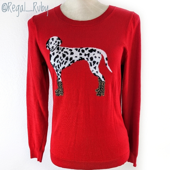 Jcrew Teddie Dalmatian Puppy Red Crew 